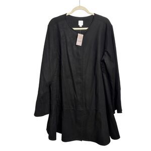 NWT J. Jill Black Swing Coat Women’s Sz. XL